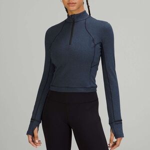 Lululemon Its Rulu Run Cropped Half-Zip